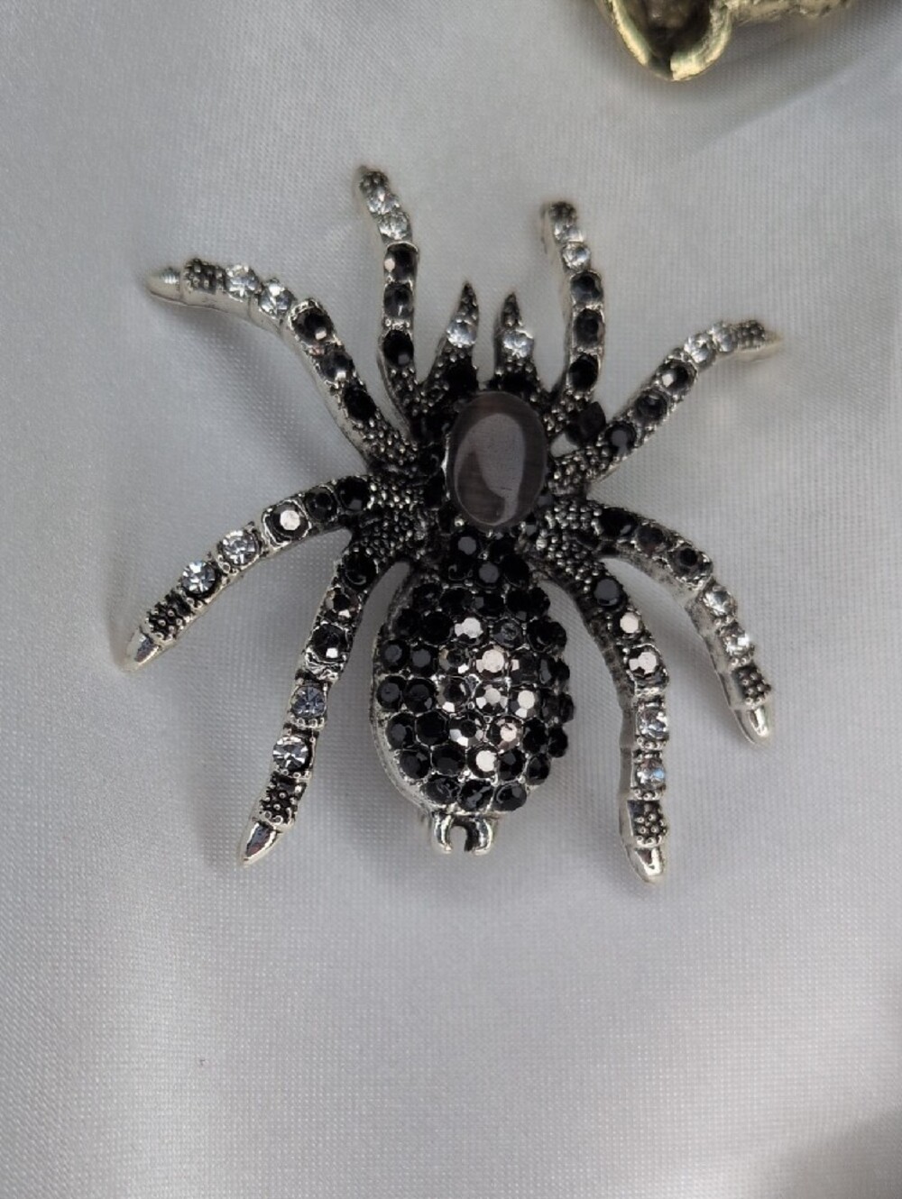 Halloween Brooch Pin Lot 5pc Witch Spider Skeleton Pumpkin Jack O Lantern - Picture 4 of 7